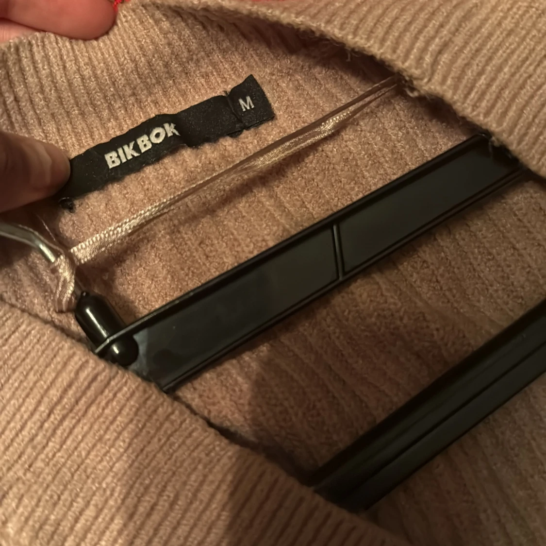 Beige ribbad kofta från BikBok - 90