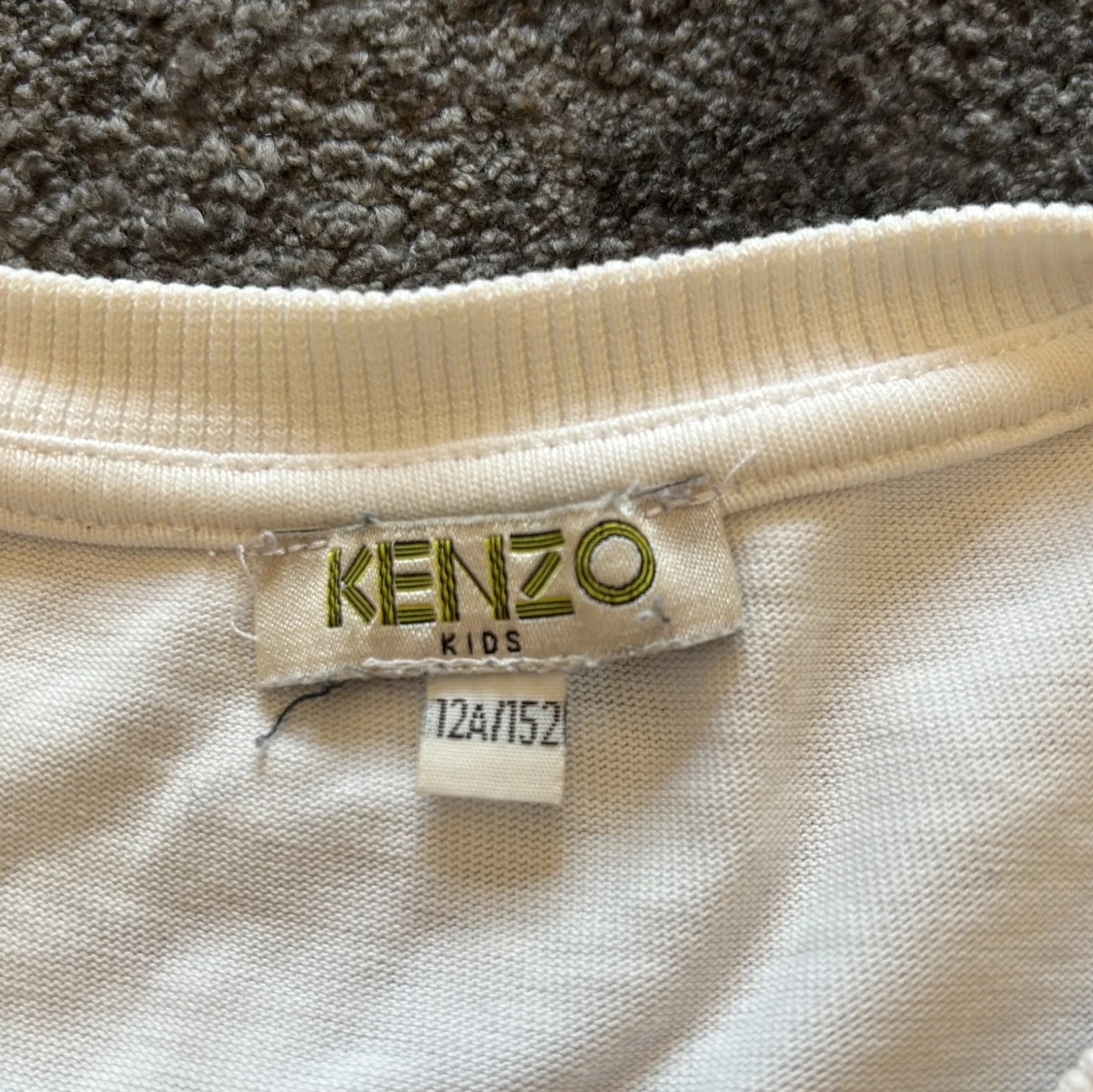 Vit och gul t-shirt från Kenzo Kids - 91