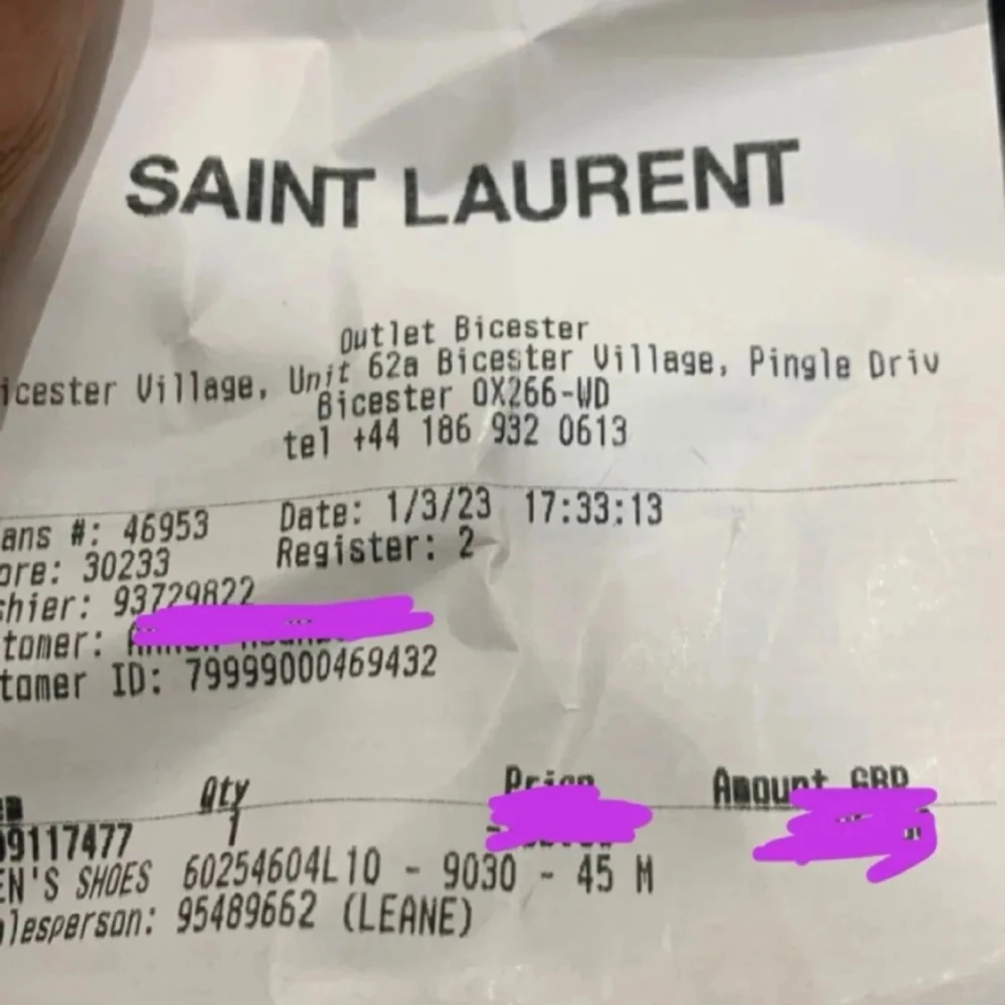 Svarta sneakers från Saint Laurent - 90