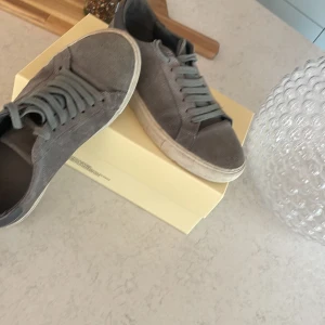 Gråa Axel arigato  - Säljer dessa Axel Arigato skor i ett toppen skick säljer för dem har blivit små och ej använts så mycket 