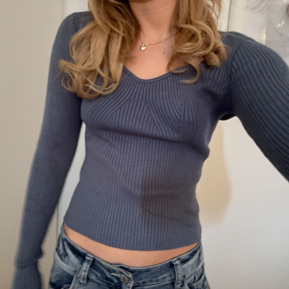 Stickad tajt tröja - 90