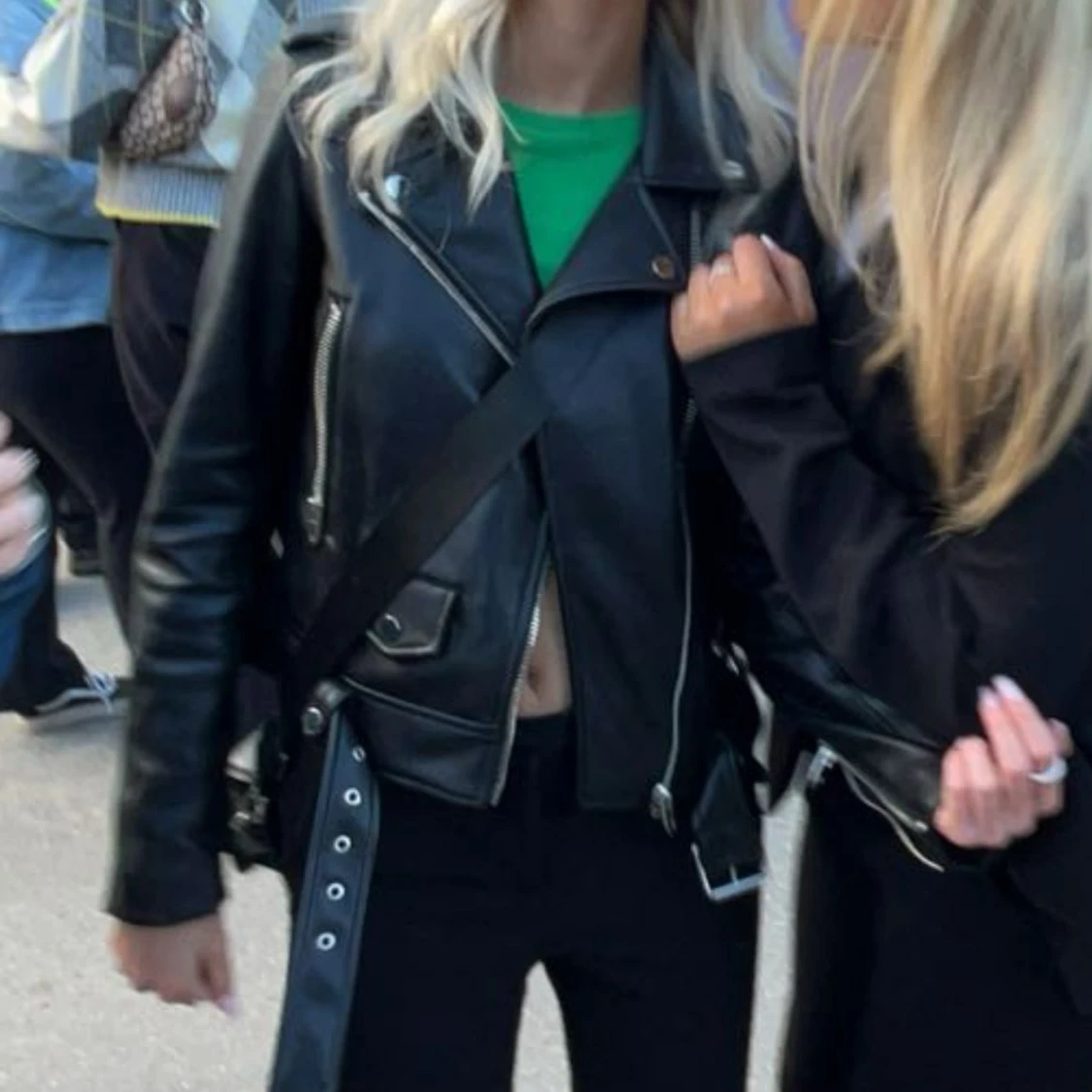 Svart skinnjacka från Zara - 1