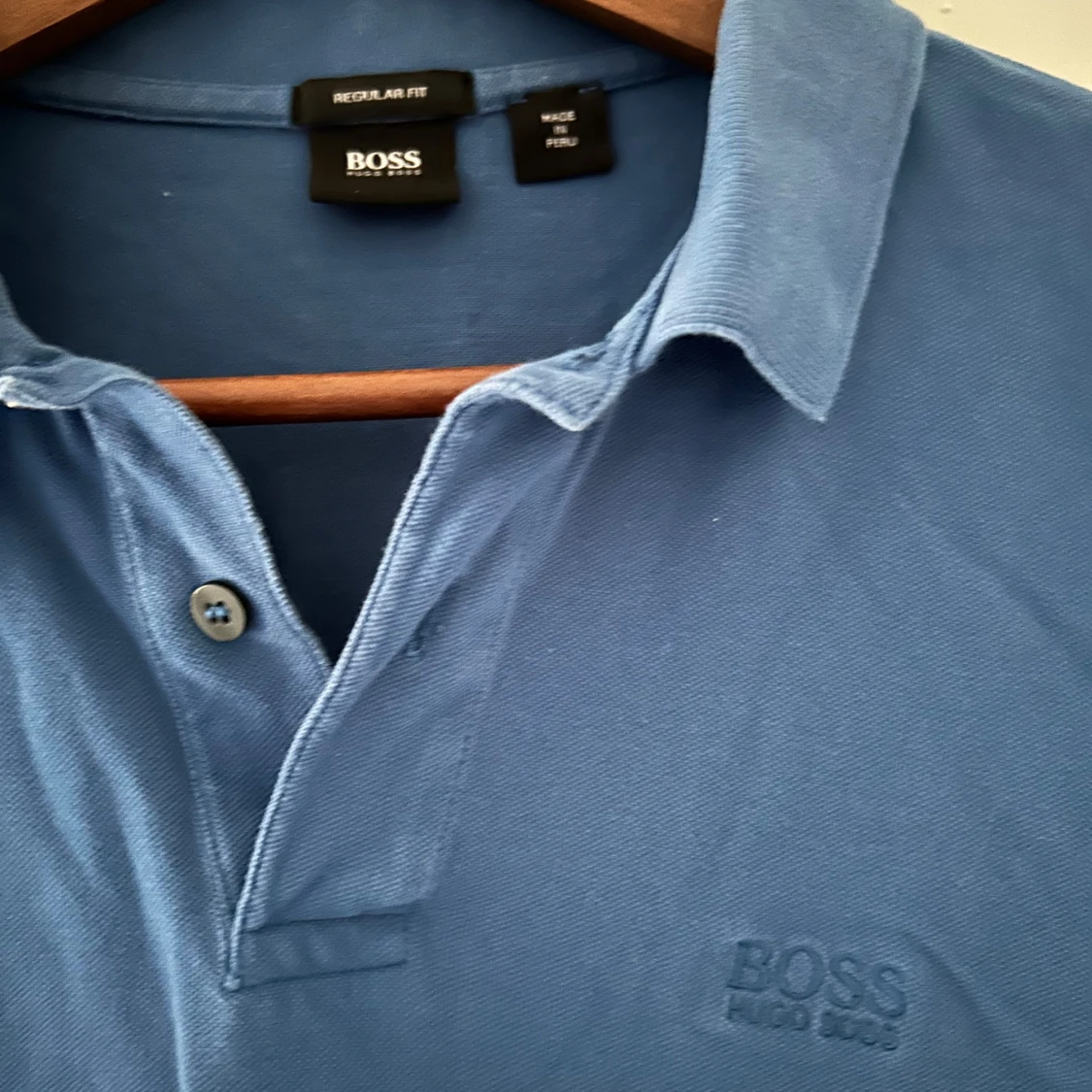 Blå pikétröja från Hugo Boss - 1