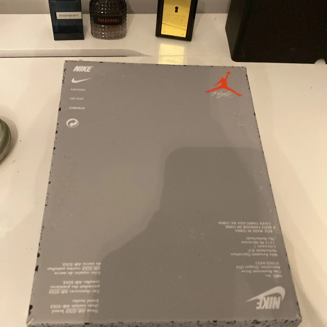 Nike Air Jordans i vitt och grönt - 90