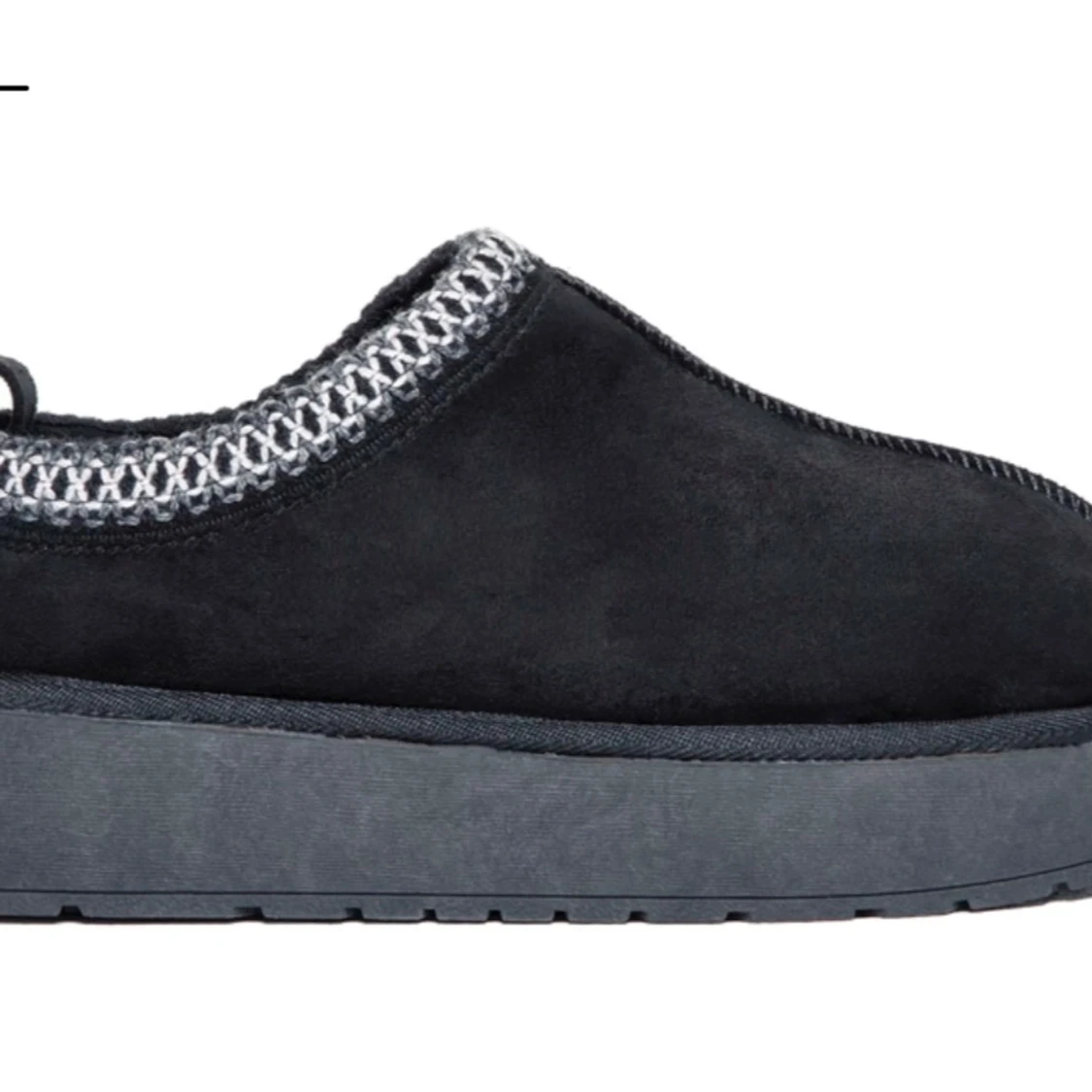 Svarta slip-on skor med platåsula - 90