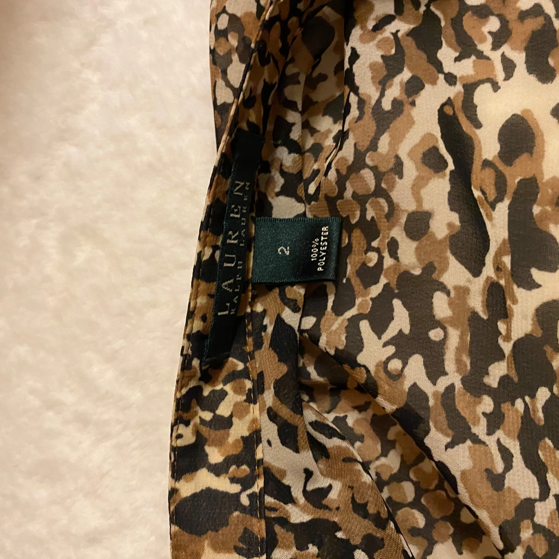 Leopardmönstrad tunn väst från Lauren - 91