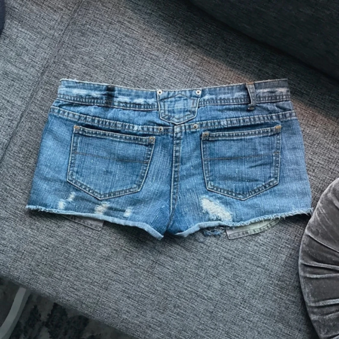 Lowwaist jeansshorts - 1