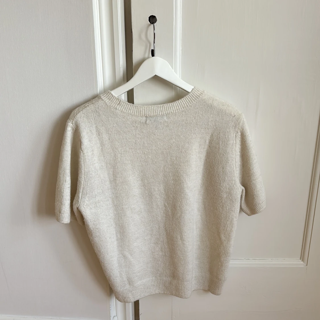 Vit stickad tröja från H&M - 1