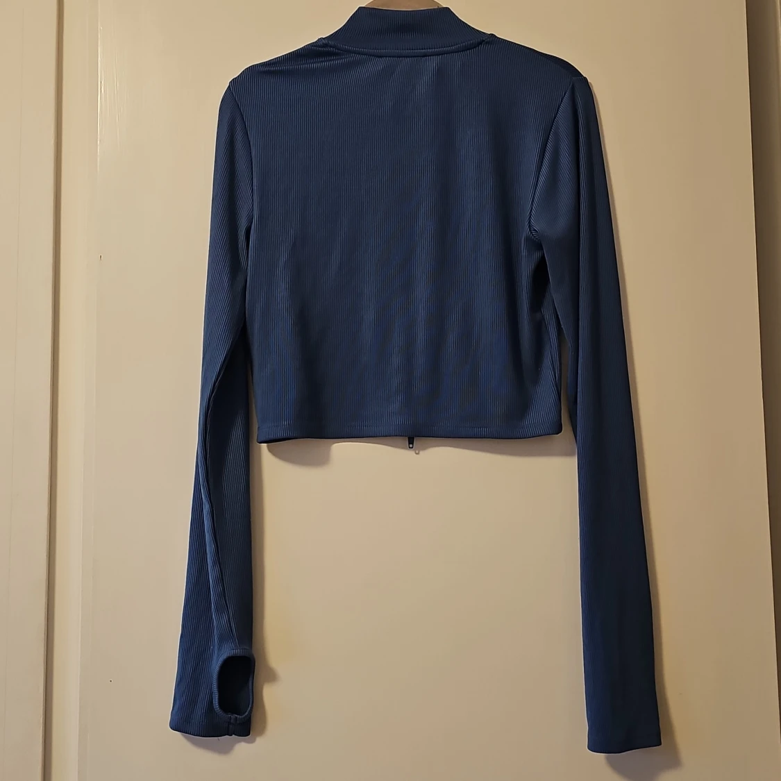 Blå ribbad topp från FB Sister - 1