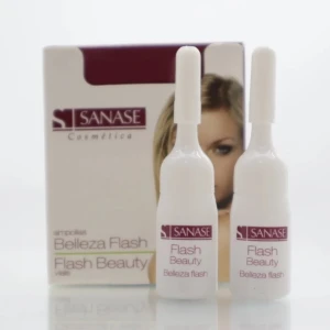 Sanase Flash Beauty Ampuller - Sanase Flash Beauty ampuller är designade för att ge en snabb skönhetsboost. Varje ampull innehåller 2 ml av produkten, perfekt för en omedelbar uppfräschning av huden. Förpackningen är stilren och lätt att använda.der är 2x2 pakets 