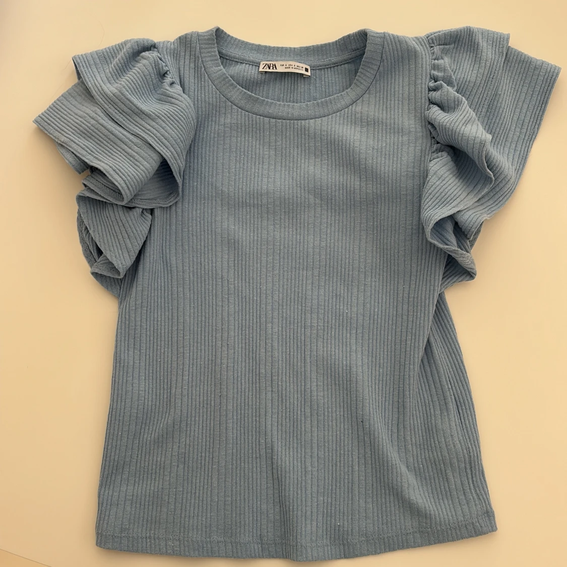 Blå volangtopp - 90