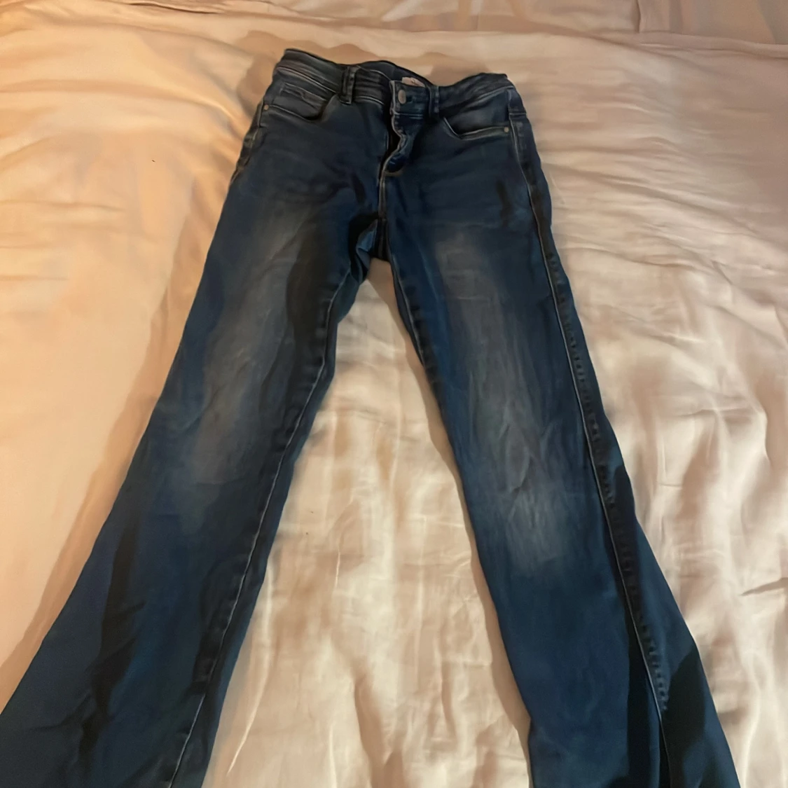 Bootcut jeans mörkblåa