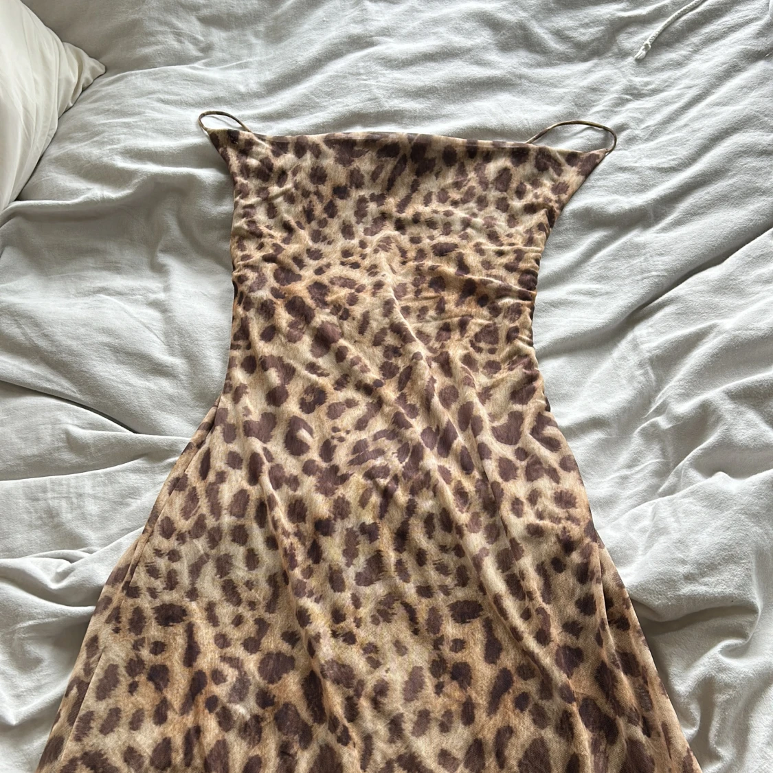 Leopardmönstrad långklänning - 92