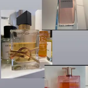 Ysl libre, Lancôme idôle och D&G L’imperatrice