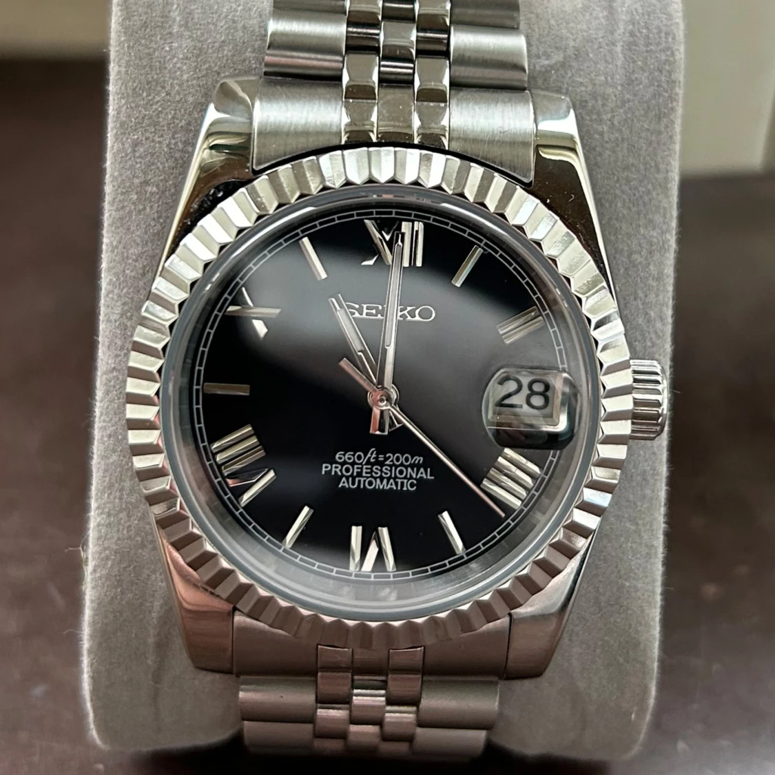 Seiko mod ”datejust” roman numerals 36mm - 92