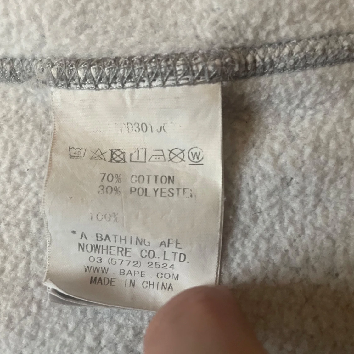 Grå hoodie från BAPE - 93