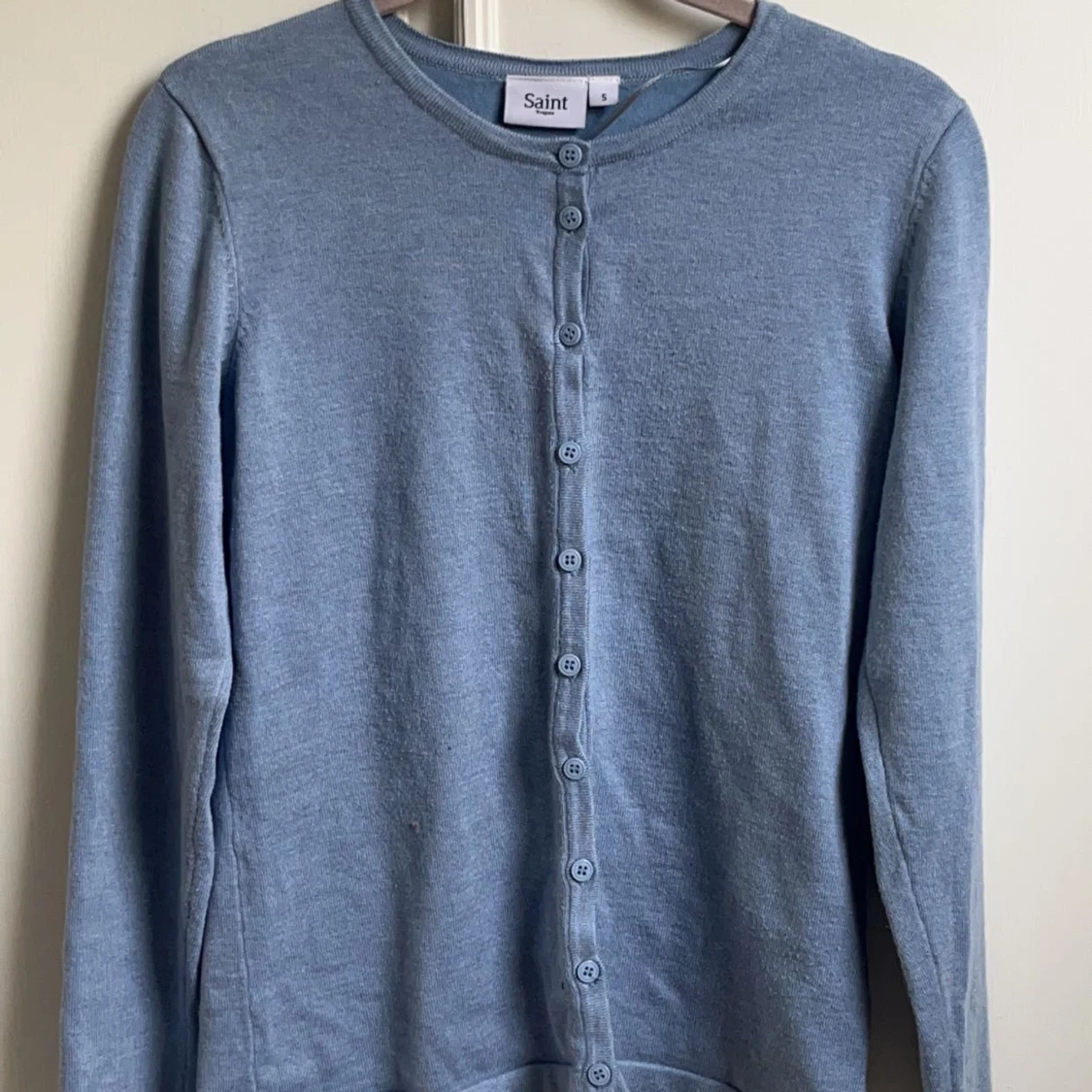 Ljusblå kofta  - 90