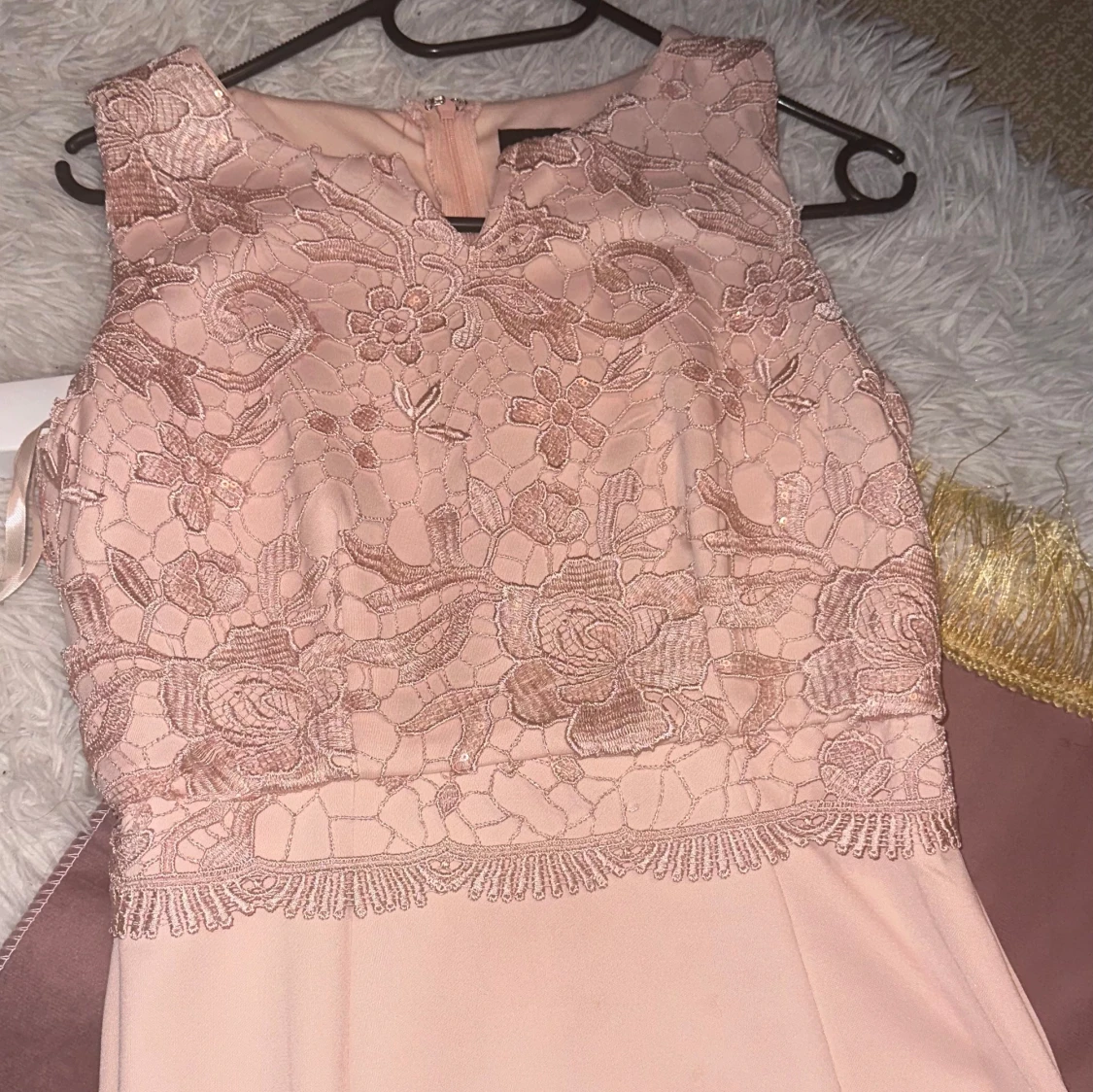 Maxi ljusrosa klänning - 90