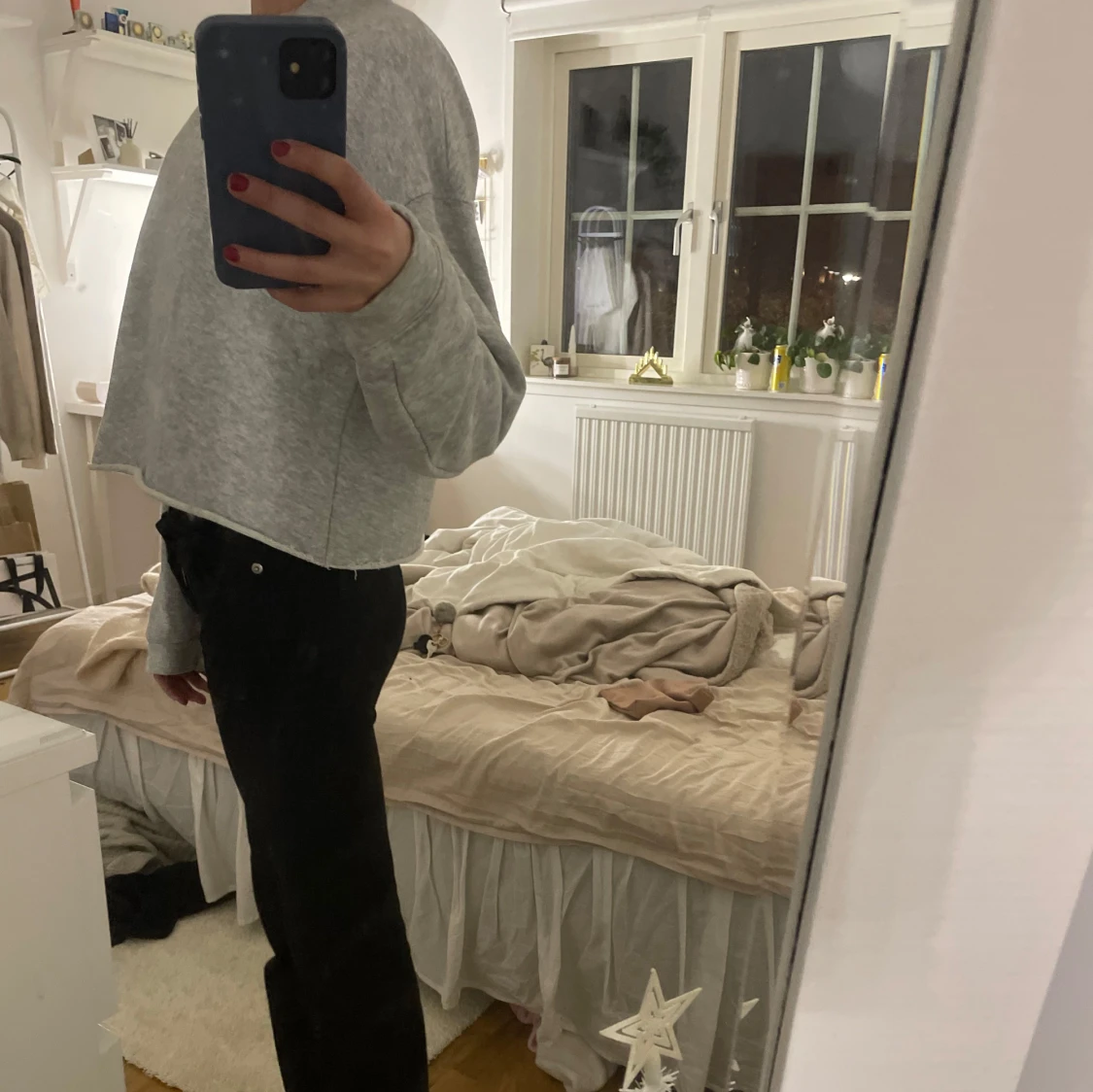 Grå sweatshirt - 91