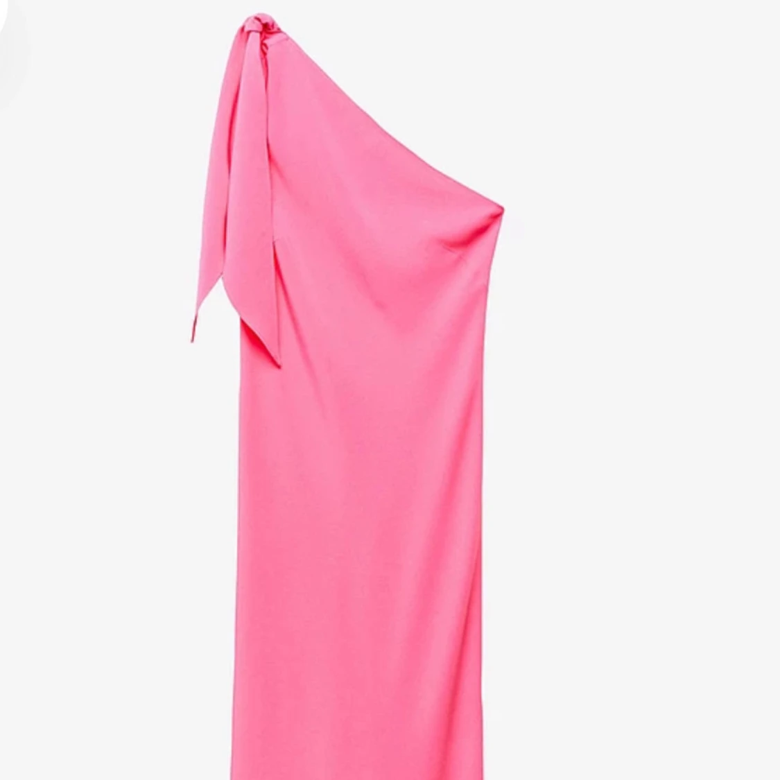 Rosa axelbandslös långklänning - 2