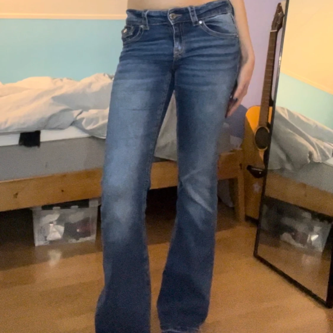 Lågmidjade jeans - 1