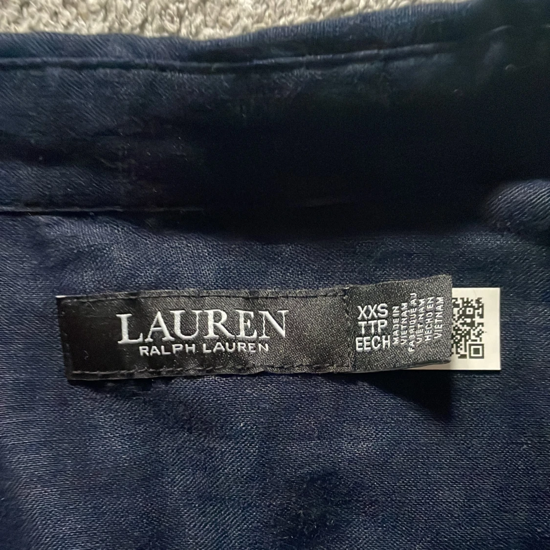 Mörkblå linneskjorta från Ralph Lauren - 2