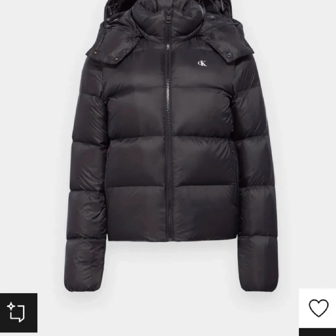 Svart dunjacka från Calvin Klein