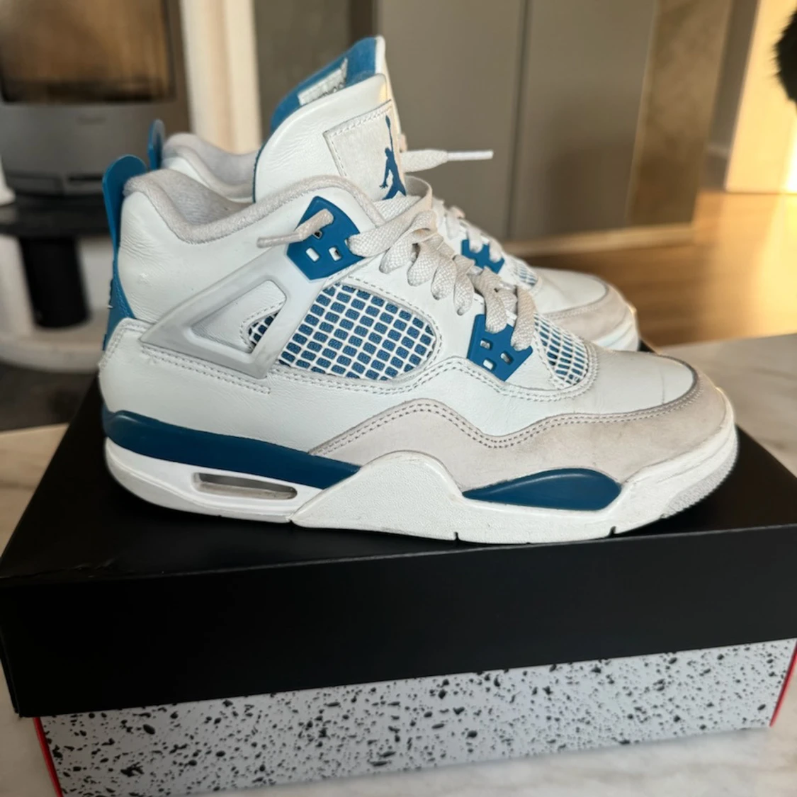 Air Jordan 4 Retro GS, Military blue - 3