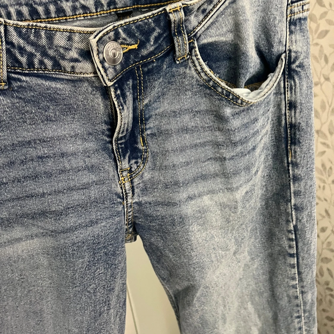 Blå bootcut jeans - 2