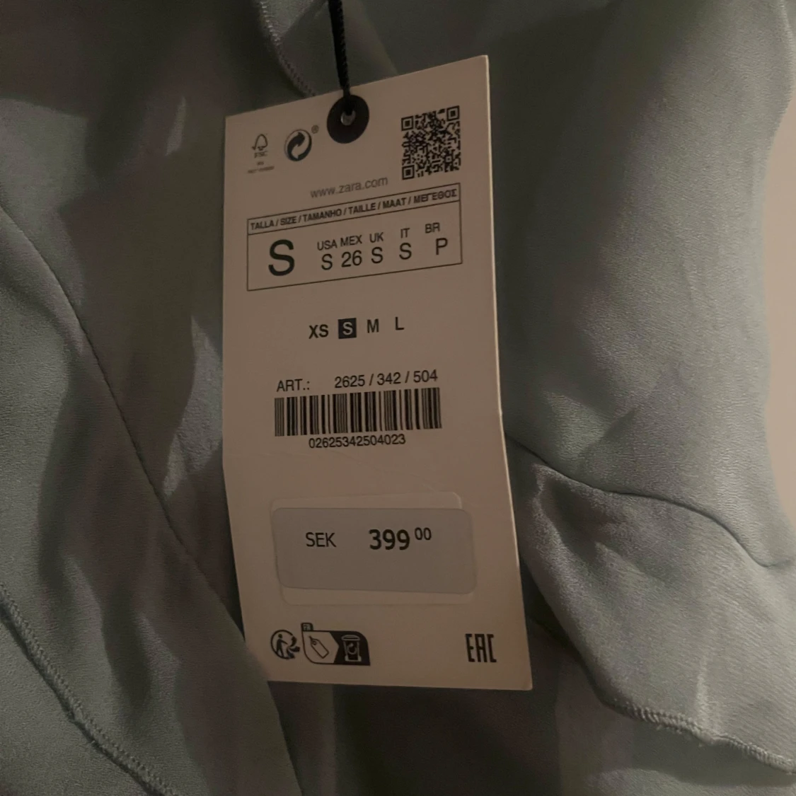 Ljusblå topp från Zara - 2