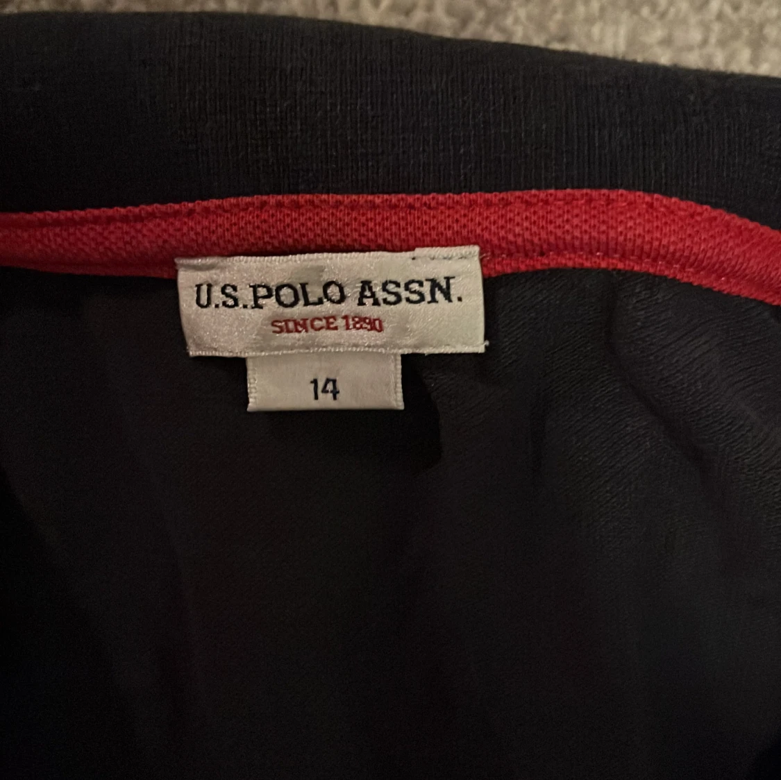 Mörkblå pikétröja från U.S. Polo Assn. - 2