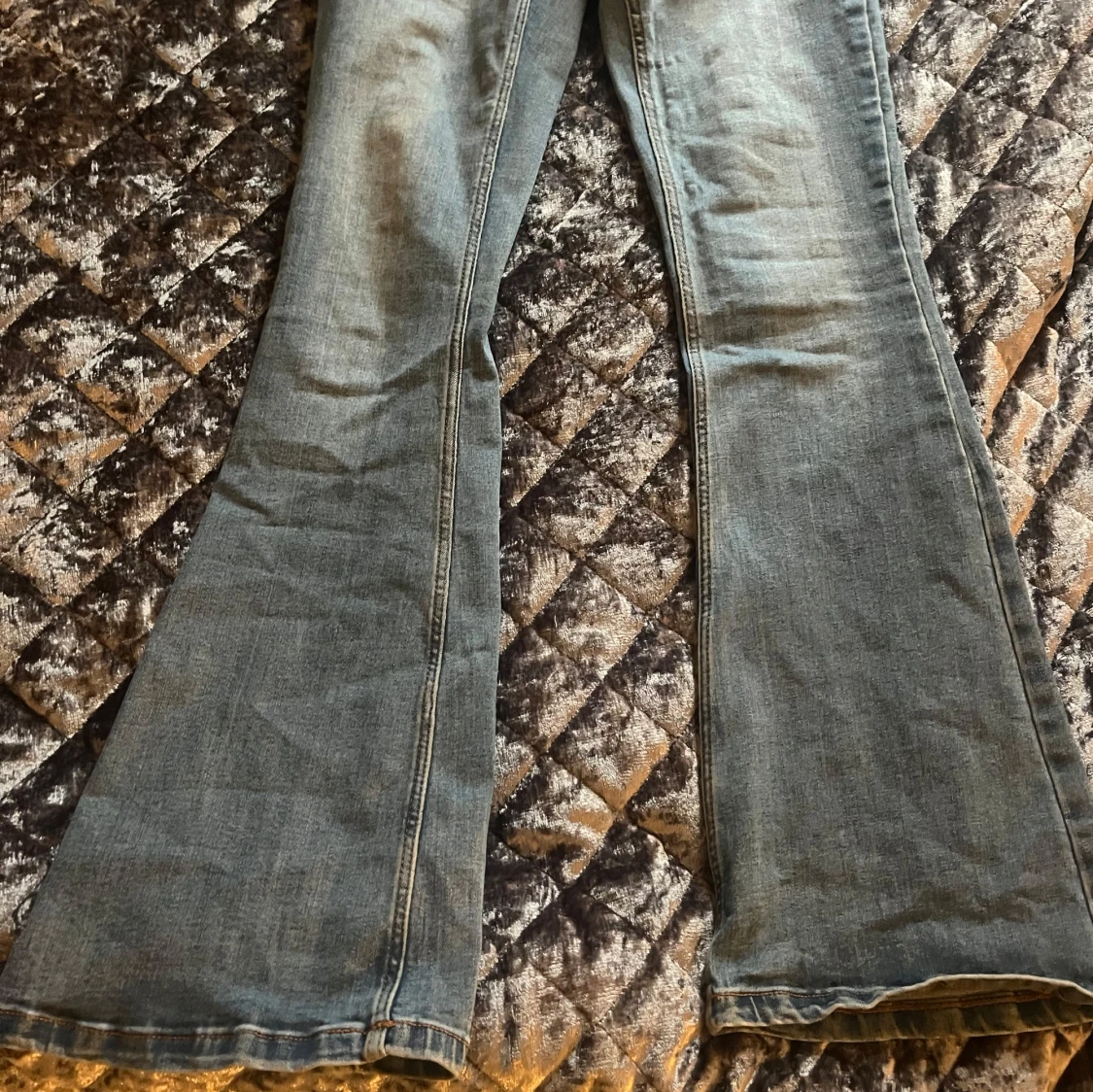 Blå bootcut jeans - 1