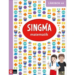 Singma matematik 4A Lärobok (häftad) - Att ge eleverna goda grundkunskaper i matematik, självförtroende, nyfikenhet och intresse för att lära mer – det är några av matematikundervisningens viktigaste uppgifter.  Med Singma matematik betonas kvalitet i undervisningen och lärarens viktiga roll för elevers utveckling och lärande. Läromedlet ger dig som lärare stöd och en tydlig idé om hur lektioner kan läggas upp, vad som är i fokus och hur du på bästa sätt stödjer och utmanar elevers eget tänkande och lärande. Singaporemodellen Singma tar utgångspunkt i hur matematikundervisningen är uppbyggd enligt Singaporemodellen. Singma har arbetats fram i samarbete med Dr Yeap Ban Har, en världsledande expert inom området. Singapore tillhör sedan länge toppnationerna i internationella undersökningar som Pisa och TIMSS, och modellen har fått stor spridning internationellt.  Arbetsgång Varje lektion är indelad i tre huvudmoment av olika karaktär. Momenten är återkommande i varje lektion för att på olika sätt skapa igenkänning för eleverna. I de olika momenten får eleverna möjlighet att under en och samma lektion träna på förmågorna i matematik utifrån läroplanen. Uppgifterna är omsorgsfullt utvalda för att uppmuntra till samtal och reflektion om olika strategier, och för att ge variation och progression.    Elevens böcker Singma matematik omfattar en lärobok och en övningsbok per termin. Till varje lektion i läroboken finns uppgifter i övningsboken som är avsedda för individuell träning. Lärobok Läroboken används för gemensamma genomgångar och samtal i klassen, samt till övningar och aktiviteter som eleverna gör i par eller i grupp. Övningsbok Eleven tränar självständigt och befäster sina kunskaper. Uppgifterna i övningsboken är direkt kopplade till varje lektion. Vi utforskarVarje lektion inleds med en startuppgift där eleverna har boken stängd. Du som lärare har en coachande roll, och ställer frågor för att utveckla elevernas tänkande och reflektion. Vi lärEfter startuppgiften öppnar ni boken och tittar tillsammans på den eller de lösningar som presenteras. Gjorde ni likadant eller på ett annat sätt? Vi övarI nästa moment får eleverna pröva fler uppgifter på ett liknande sätt. De fortsätter att arbeta i par eller grupp och tanken är att de ska fortsätta att samtala och resonera kring uppgifterna. Jag övarI den sista delen av lektionen får eleverna arbeta på egen hand med att befästa sina kunskaper i övningsboken. Lärarhandledningen I lärarhandledningens kapitel- och lektionsguide får du konkreta råd och tips på hur du lägger upp undervisningen i varje moment I lärarhandledningens kapitel- och lektionsguide får du en detaljerad handledning med konkreta råd och tips på hur du lägger upp undervisningen i varje moment. Guiden visar hur du som lärare specifikt kan arbeta med varje lektion, vilka mål och begrepp som är i fokus, hur du undervisar i de olika momenten samt hur du stödjer och utmanar eleverna utifrån deras behov. I Singaporemodellen betonas vikten av lärarens kompetens och att undervisningen bedrivs med hög kvalitet på ett genomtänkt och systematiskt sätt. Läraren har en central roll och ett tydligt uppdrag att undervisa för förståelse och lära eleverna att bemästra matematiken. Lärarens roll är att ställa frågor för att hjälpa eleverna att utveckla sitt tänkande och att uppmuntra dem att finna fler strategier och metoder för att lösa problem. Läraren återberättar och speglar det som eleverna säger, men ger som regel inte svaren utan de kommer från eleverna själva.     Format Häftad   Omfång 152 sidor   Språk Svenska   Förlag Natur &amp; Kultur Läromedel och Akademi   Utgivningsdatum 2019-08-12   Medverkande Kristina Holm   Medverkande Ban Har Dr Yeap   Medverkande Pia Agardh   Medverkande Josefine Rejler   ISBN 9789127455504  