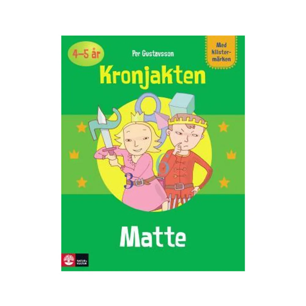 Prinsens och Prinsessans guldkronor har försvunnit. Följ med dem på äventyr och hjälp dem att leta! Till boken finns också roliga klistermärken att klistra in. För 4-5 år.      Format Häftad   Omfång 24 sidor   Språk Svenska   Förlag Natur & Kultur Läromedel och Akademi   Utgivningsdatum 2010-07-12   Medverkande Per Gustavsson   ISBN 9789127419957  . Böcker.