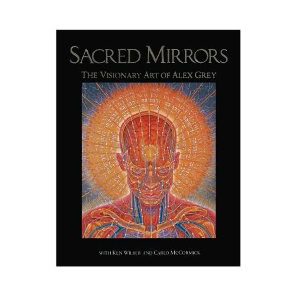 This unique series of paintings takes the viewer on a graphic, visionary journey through the physical, metaphysical, and spiritual anatomy of the self. From anatomically correct rendering of the body systems, Grey moves to the spiritual/energetic systems with such images as