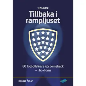 Som boktiteln antyder handlar det om en återblick från många av våra idoler, killar och tjejer i olika åldrar. Men även synpunkter på vad som ska driva svensk fotboll i rätt riktning. Inte bara det - vi får ta del av spelarnas speciella minnen: de udda, absurda och ibland galna upplevelser från karriären.  Bokens 80 personporträtt börjar med Sven Lindberg, pionjären som åkte till USA för att spela, och avslutas med hans adept Ronnie Hellström. Tillbaka i rampljuset baseras på Vi Lirares ambassadörer, idag 700, som med entusiasm ställt upp för intervjuerna. De lockas säkert av att vara tillbaka i rampljuset igen  Bland de 80 intervjuade personerna finns bland annat Thomas Bodström, Uffe Eriksson, Anders Limpar, Hanna Marklund, Glenn Strömberg, Johan Arneng, Martin Åslund, Erik Edman, Lena Videkull, Magnus Erlingmark m.fl.    Format Inbunden   Omfång 339 sidor   Språk Svenska   Förlag Idrottsförlaget   Utgivningsdatum 2021-08-13   ISBN 9789188483287  