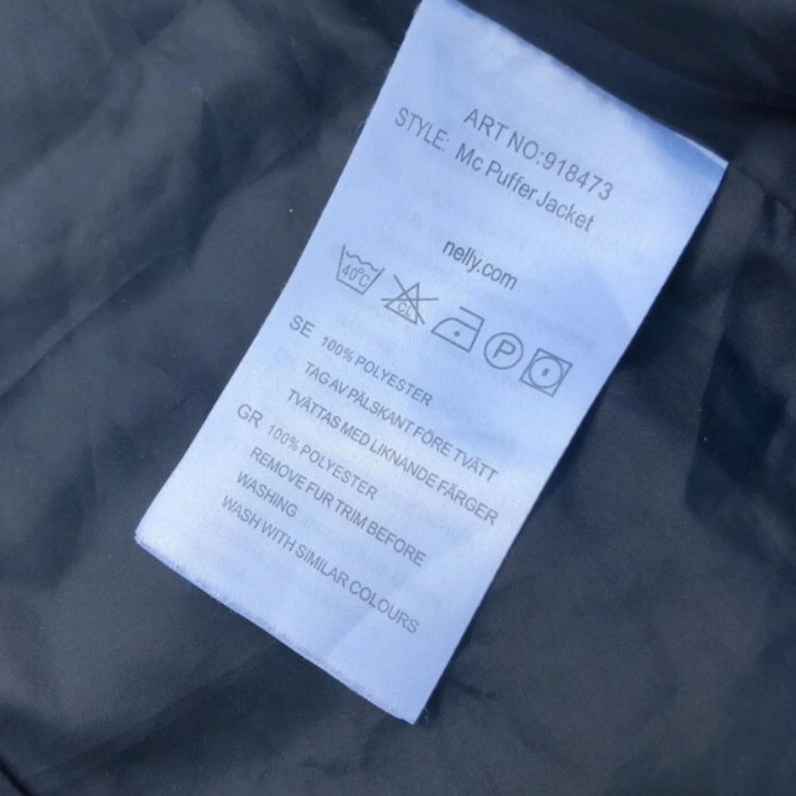 Svart MC Pufferjacka från NLY Trend - 92