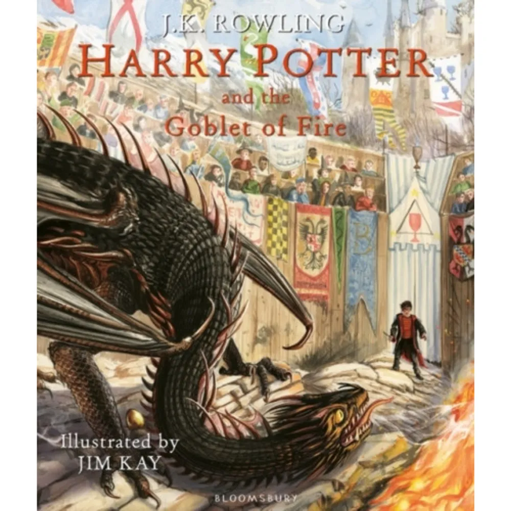 An extraordinary creative achievement by two extraordinary talents, Jim Kay's inspired reimagining of J.K. Rowling's classic series has captured a devoted following worldwide. This stunning new fully illustrated edition of Harry Potter and the Goblet of Fire brings more breathtaking scenes and unforgettable characters to life - including Cedric Diggory, Fleur Delacour and Viktor Krum. With paint, pencil and pixels, Kay conjures the wizarding world as we have never seen it before. Fizzing with magic and brimming with humour, this full-colour edition will captivate fans and new readers alike as Harry, now in his fourth year at Hogwarts School of Witchcraft and Wizardry, finds himself competing in the legendary Triwizard Tournament and facing death-defying tasks, dragons and Dark wizards .    Format Inbunden   Omfång 450 sidor   Språk Engelska   Förlag Bloomsbury Publishing Ltd.   Utgivningsdatum 2019-10-08   Medverkande Jim Kay   ISBN 9781408845677  . Böcker.