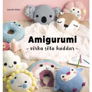 Amigurumi : virka söta kuddar (inbunden) - Lär dig virka supersöta kuddar och gosedjur i denna fina och inspirerande amigurumi-bok. Här kan du till exempel virka en pingvin, koala, katt, regnbåge eller vattenmelon. Gulliga detaljer som gör det extra mysigt i ett barnrum. Projekten beskrivs tydligt och steg för steg i text och bild. Även själva virktekniken förklaras utförligt. Amigurimis är enkla att virka och passar därför perfekt även för nybörjare.    Format Inbunden   Omfång 91 sidor   Språk Svenska   Förlag Lind &amp; Co   Utgivningsdatum 2023-05-22   Medverkande Weronica Andersson   ISBN 9789180187015  