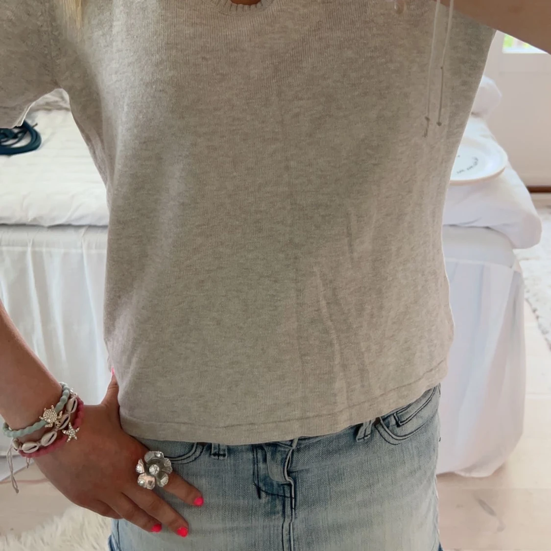 Grå t-shirt från Oui Moments