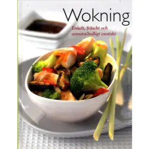 Wokning - Enkelt, fräscht och oemotståndligt exotiskt. Asiens köksredskap nummer ett har blivit ett oumbärligt inslag i det moderna köket. Vid kokning, ångkokning, bräsering, stekning och fritering förenar universalkokkärlet wokpannan på ett enastående sätt den asiatiska matlagningsfilosofin med hälsosam njutning och vidgar samtidigt smakhorisonterna. Kort tillagningstid, skonsam beredning, färska ingredienser och aromatiska kryddor är wokningens enkla och övertygande grundkoncept. upptäck wokpannans nästan obegränsade användningsmöjligheter och njut av över 120 läckra grönsaks-, kött-, fisk-, fågel- och efterrättsrecept.    Format Inbunden   Omfång 160 sidor   Språk Svenska   Förlag Stevali   Utgivningsdatum 2015-05-11   Medverkande Gunbritt Geijer   Medverkande Elisabeth Tauvon   ISBN 9783625122913  