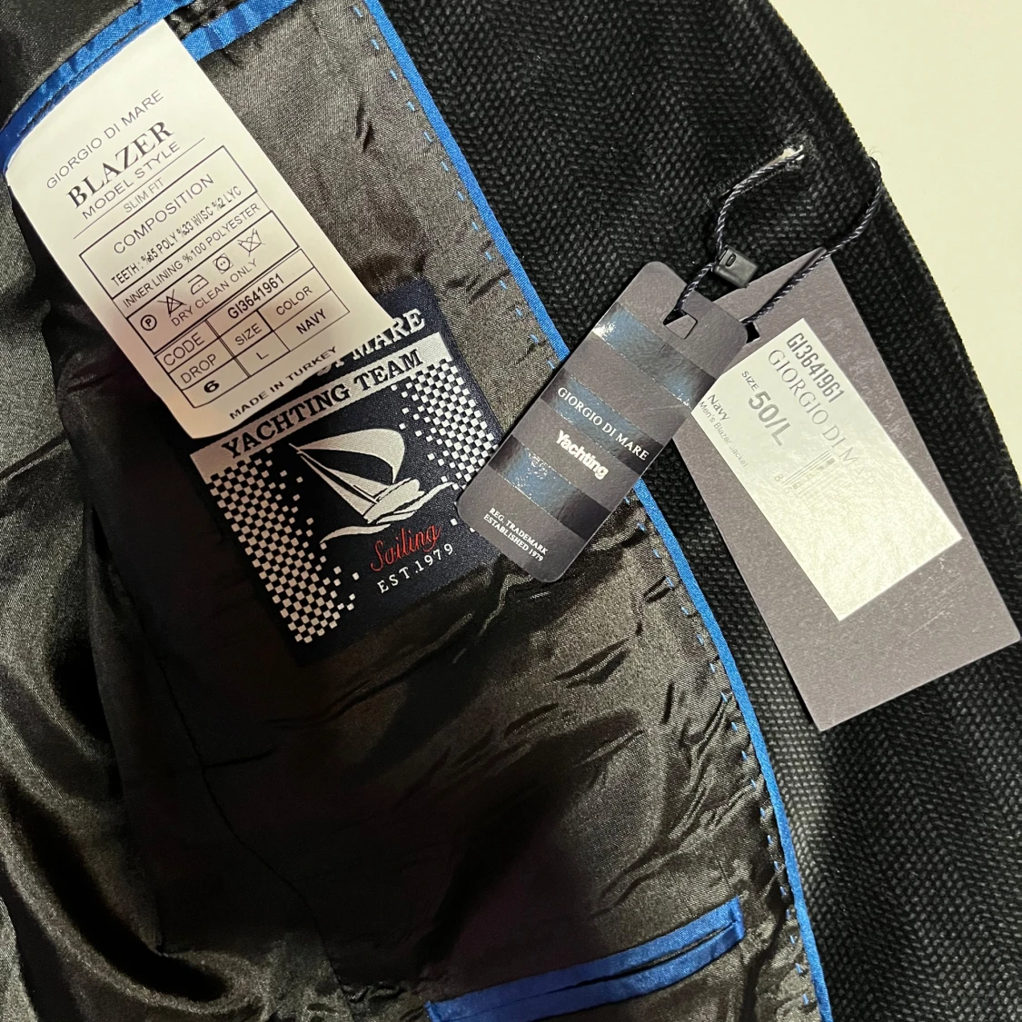 Oanvänd svart blazer 50/L - 90