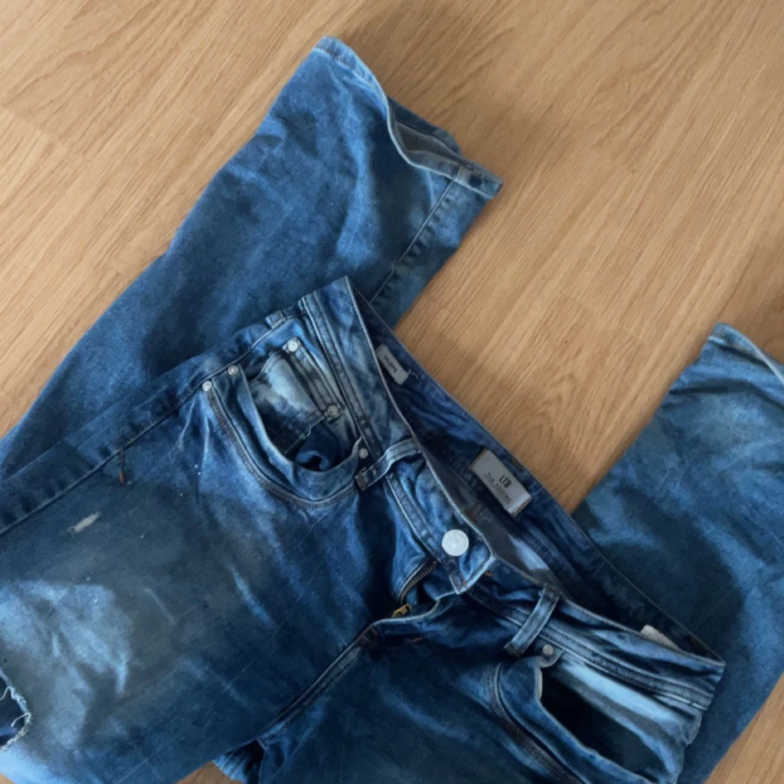 Blå Ltb Valerie jeans med slitningar - 90