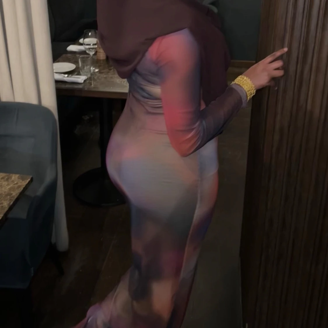 Flerfärgad långklänning från boohoo - 27