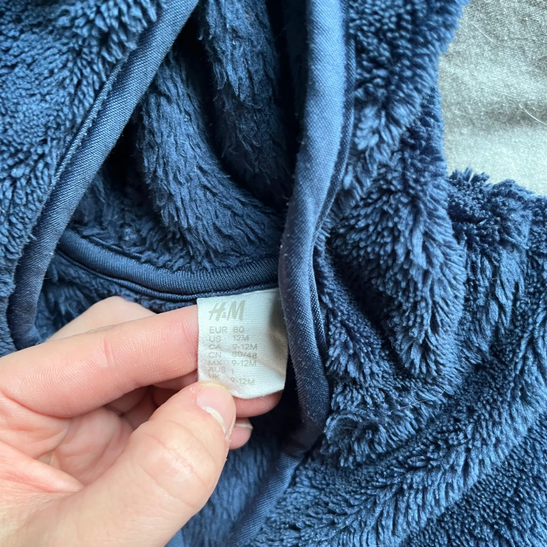 Blå teddyjacka från H&M - 90