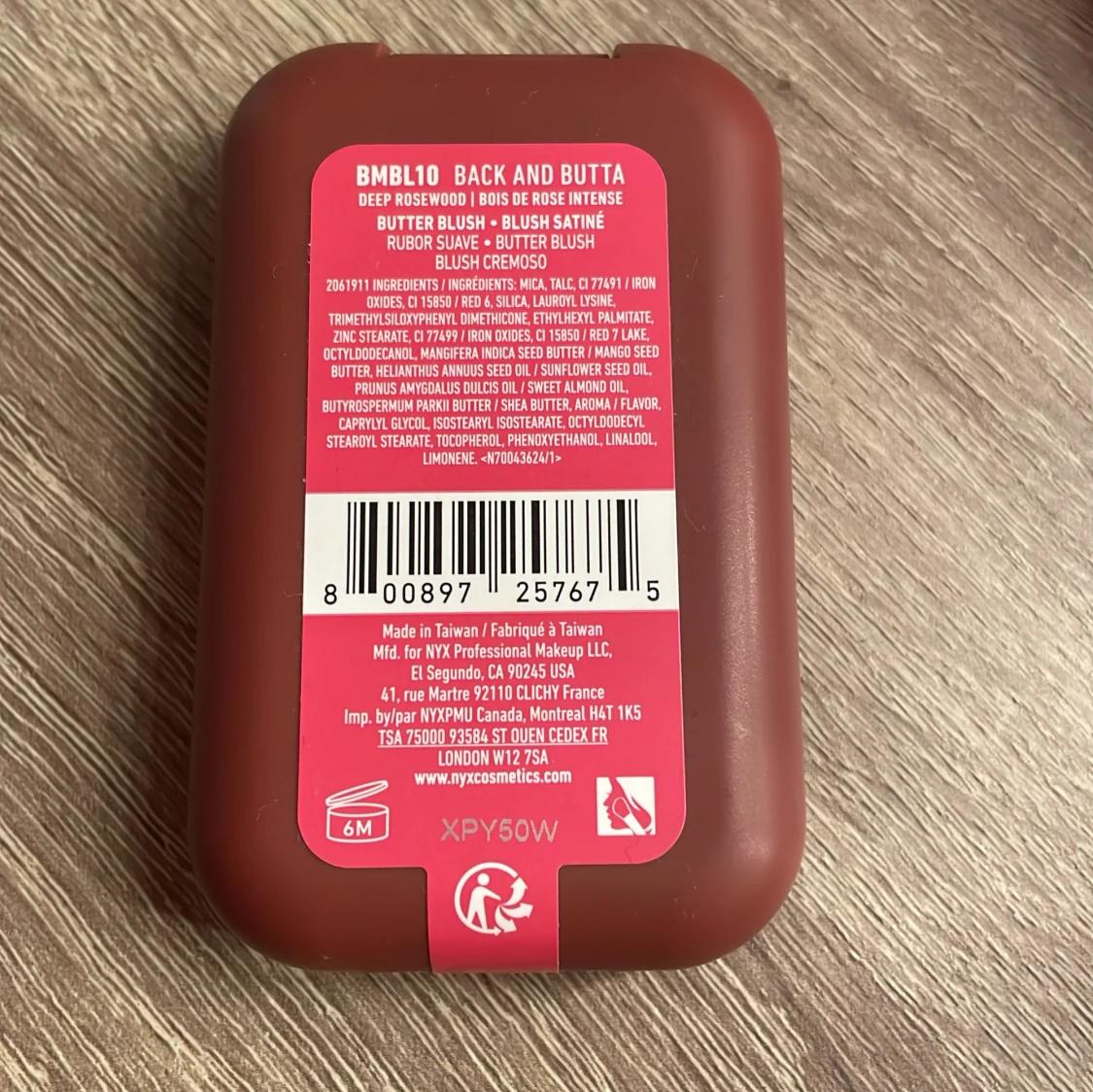 Buttermelt Blush från NYX Professional Makeup - 90