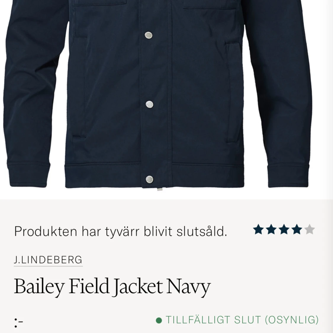 J. LINDEBERG Field jacket - 93