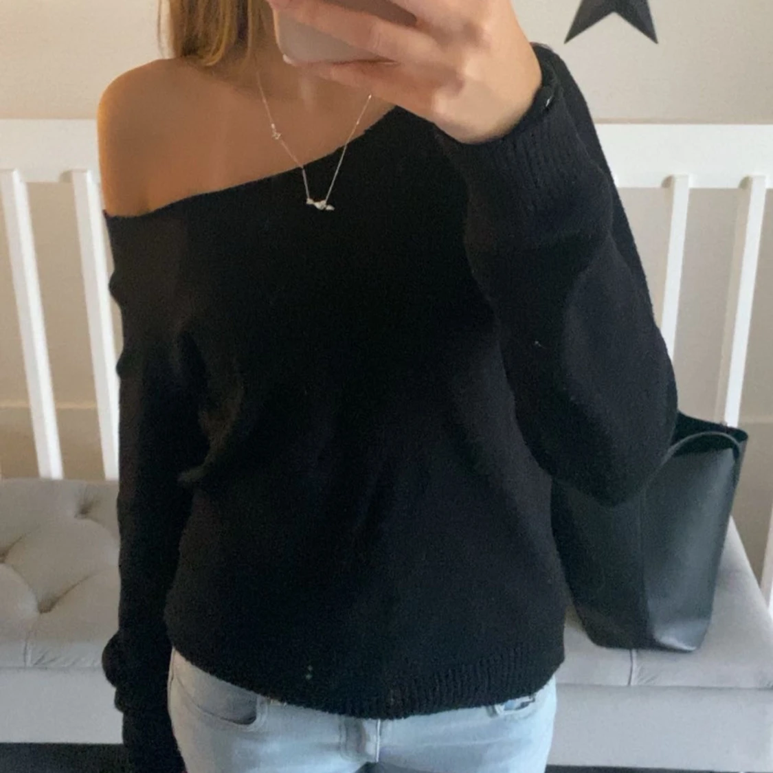 One shoulder tröja - 90