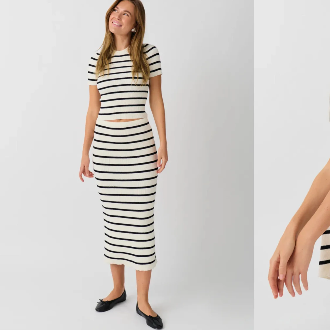 Stickad kjol från Gina Tricot