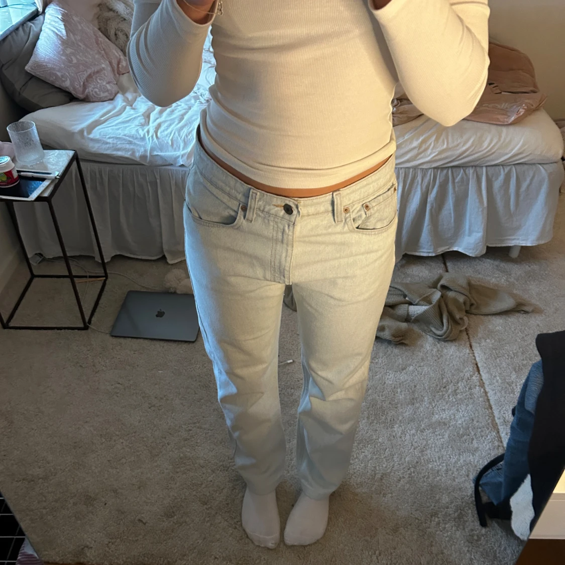 Ljusblå levis jeans - 91